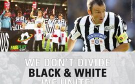 Antirassismus-Flyer für das UEFA Cup Spiel  SK Sturm Graz - FC Zürich.