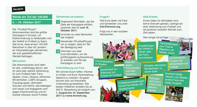 FARE 'football people' Aktionswochen 2017